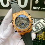 Perfect Replica Audemars Piguet Offshore Moonphase Watches Rose Gold 45mm